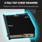 Bullet Pro 16 Drawer Tool Box Cabinet Chest – Black