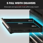 Bullet Pro 16 Drawer Tool Box Cabinet Chest – Black