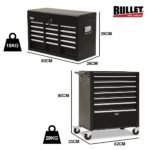 Bullet Pro 16 Drawer Tool Box Cabinet Chest – Black