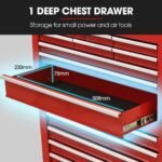 Bullet Pro 16 Drawer Tool Box Cabinet Chest – Red