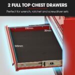 Bullet Pro 16 Drawer Tool Box Cabinet Chest – Red
