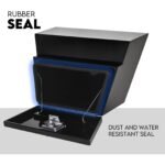 600mm Underbody Ute Tray Toolbox Set – Black Aluminium