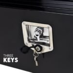 600mm Underbody Ute Tray Toolbox Set – Black Aluminium