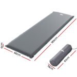 Weisshorn 6cm Self-Inflating Camping Mattress – Grey