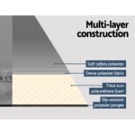 Weisshorn 6cm Self-Inflating Camping Mattress – Grey