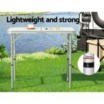 Weisshorn 90cm Folding Aluminium Camping Table