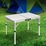 Weisshorn 90cm Folding Aluminium Camping Table