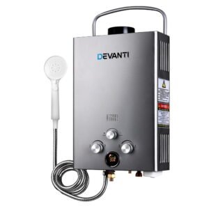 Portable Gas Water Heater - Grey