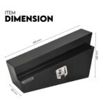900mm Underbody Ute Tray Toolbox Set – Black Steel