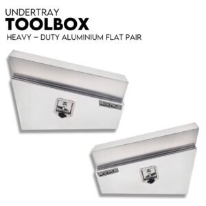 750mm Underbody Ute Tray Toolbox Set –  Aluminium