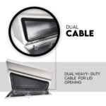 750mm Underbody Ute Tray Toolbox Set –  Aluminium