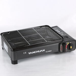 Portable Butane BBQ Grill - Black