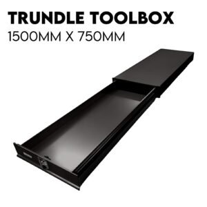 1.5m Underbody Roller Trundle Tool Box Draw - Black
