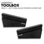 900mm Underbody Ute Tray Toolbox Set – Black Steel