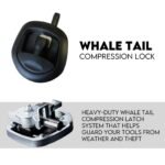 900mm Underbody Ute Tray Toolbox Set – Black Steel