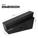 900mm Underbody Ute Tray Toolbox Set – Black Steel