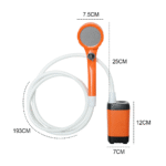 Portable Outdoor Shower Water Pump with Rechargeable Battery