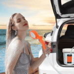 Portable Outdoor Shower Water Pump with Rechargeable Battery