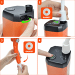 Portable Outdoor Shower Water Pump with Rechargeable Battery