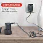 Cordless Electric Ratchet Wrench 3/8inch with 2 x 2000mAh Batteries