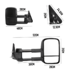 Extendable Towing Mirrors for Nissan Patrol GU/Y61 1997-2016