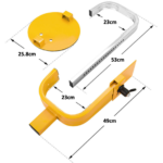 Wheel Clamp Lock Adjustable for 13, 14, 15” Wheels