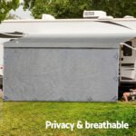 Weisshorn Replacement 3.4m Roll Up Awning with Privacy Screen