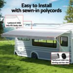 Weisshorn Replacement 5.2m Roll Up Awning with Privacy Screen