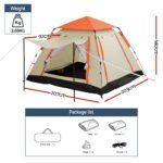 Weisshorn Automatic Pop Up Camping Tent 3-4 Person
