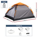 Weisshorn 2 Person Instant Pop Up Camping Tent