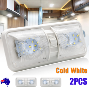 12V Caravan Interior LED Dome Light x 2