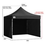 Wallaro 3 x 3m Gazebo Combo Pack – Black