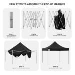 Wallaro 3 x 3m Gazebo Combo Pack – Black