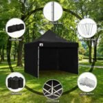 Wallaro 3 x 3m Gazebo Combo Pack – Black