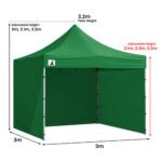 Wallaro 3 x 3m Gazebo Combo Pack – Green