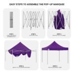 Wallaro 3 x 3m Gazebo Combo Pack – Puple