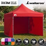 Wallaro 3 x 3m Gazebo Combo Pack – Red