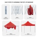 Wallaro 3 x 3m Gazebo Combo Pack – Red
