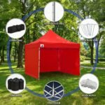 Wallaro 3 x 3m Gazebo Combo Pack – Red