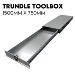 1.5m Underbody Roller Trundle Tool Box Draw – Aluminium