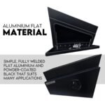 600mm Underbody Ute Tray Toolbox Set – Black Aluminium