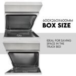 600mm Underbody Ute Tray Toolbox Set – Aluminium