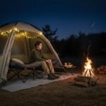 Camping Bed with Mattress