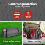 Weisshorn 10cm Self Inflating Double Mattress – Suede Feel, Grey