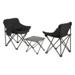 Weisshorn 3pc Camping Side Table Chair Set