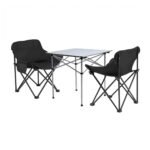 Weisshorn 3pc Camping Dining Table Chair Set