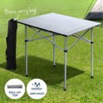 Weisshorn 3pc Camping Dining Table Chair Set