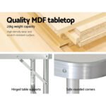 Weisshorn 90cm Folding Aluminium Camping Table