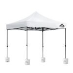 3x3m Instahut Pop-up Gazebo with Leg Weights – White