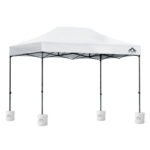 Instahut 3 x 4.5m Gazebo & Weights Pack – White
